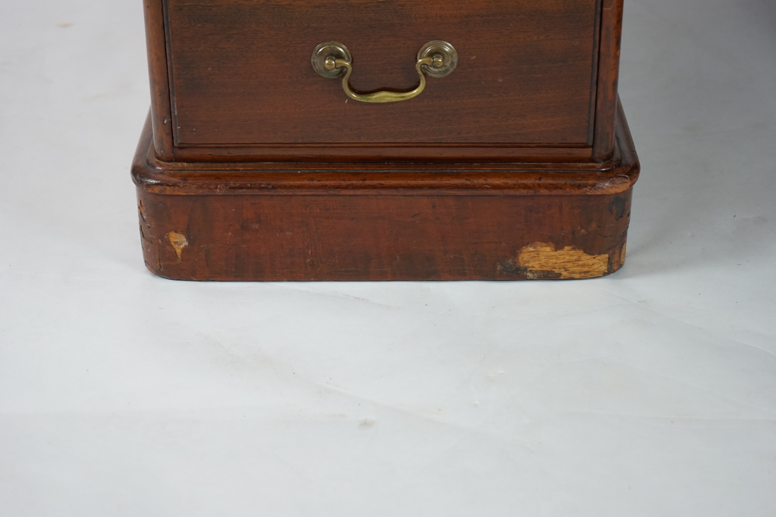 A Victorian mahogany partner's desk